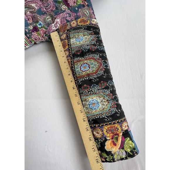 NWOT XS Johnny Was Mauri Puffer Zip Front Hooded Reversible Jacket C40223 $435 - Picture 15 of 16